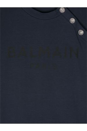 tshirt in cotone blu BALMAIN PARIS KIDS | BV8Q71Z2389649NE